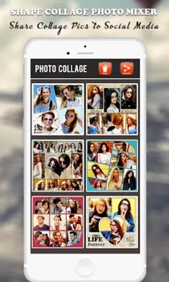 100+ Photo Shape Collage Mixer android App screenshot 0