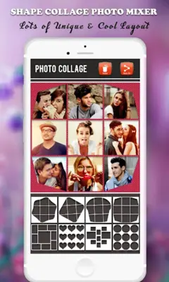 100+ Photo Shape Collage Mixer android App screenshot 4